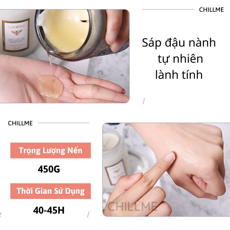 Nến thơm vintage Chillme hương thư giãn tươi mát 200g - San Diego Blackberry