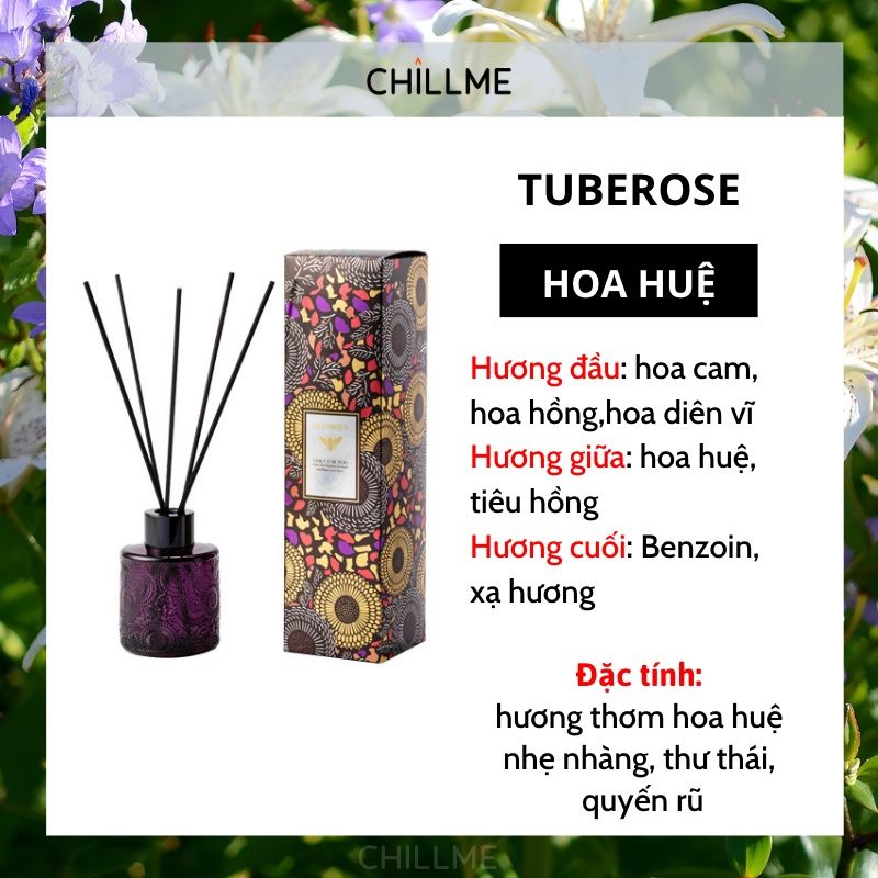  Tinh Dầu Tán Hương Luxury Tuberose 