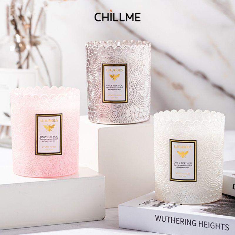 Nến thơm phòng classic Chillme mùi hương tự nhiên làm quà tặng thư giãn khử mùi decor