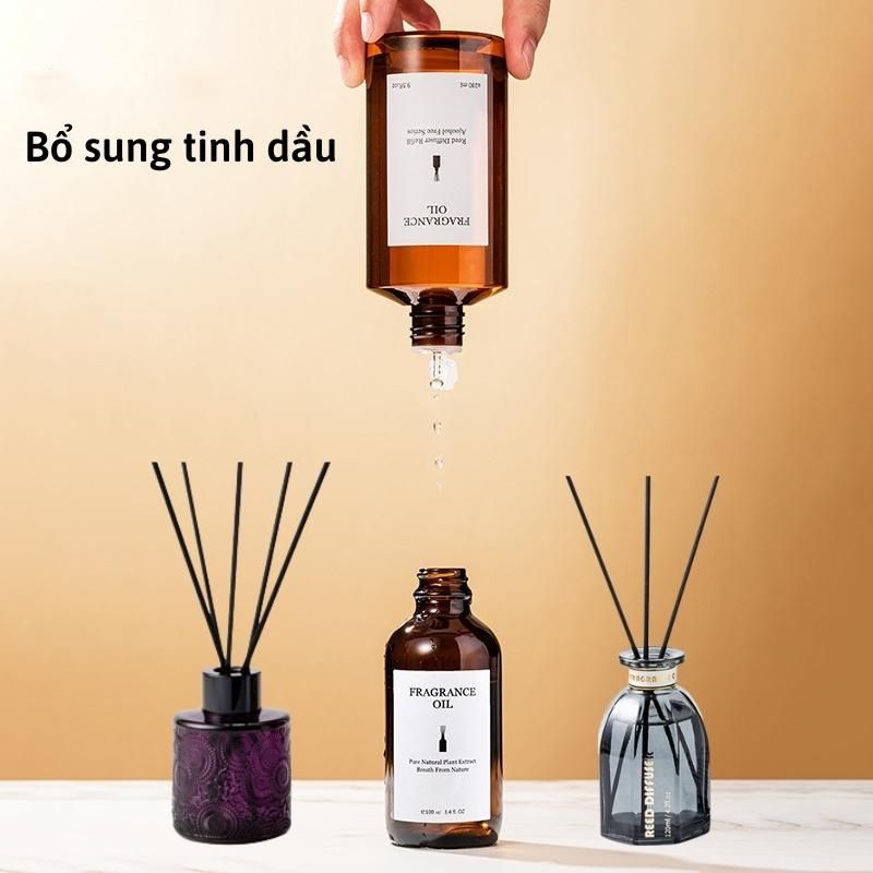Tinh dầu nước hoa chai lớn 280ml bổ sung refill thay thế tán hương thơm phòng Chillme