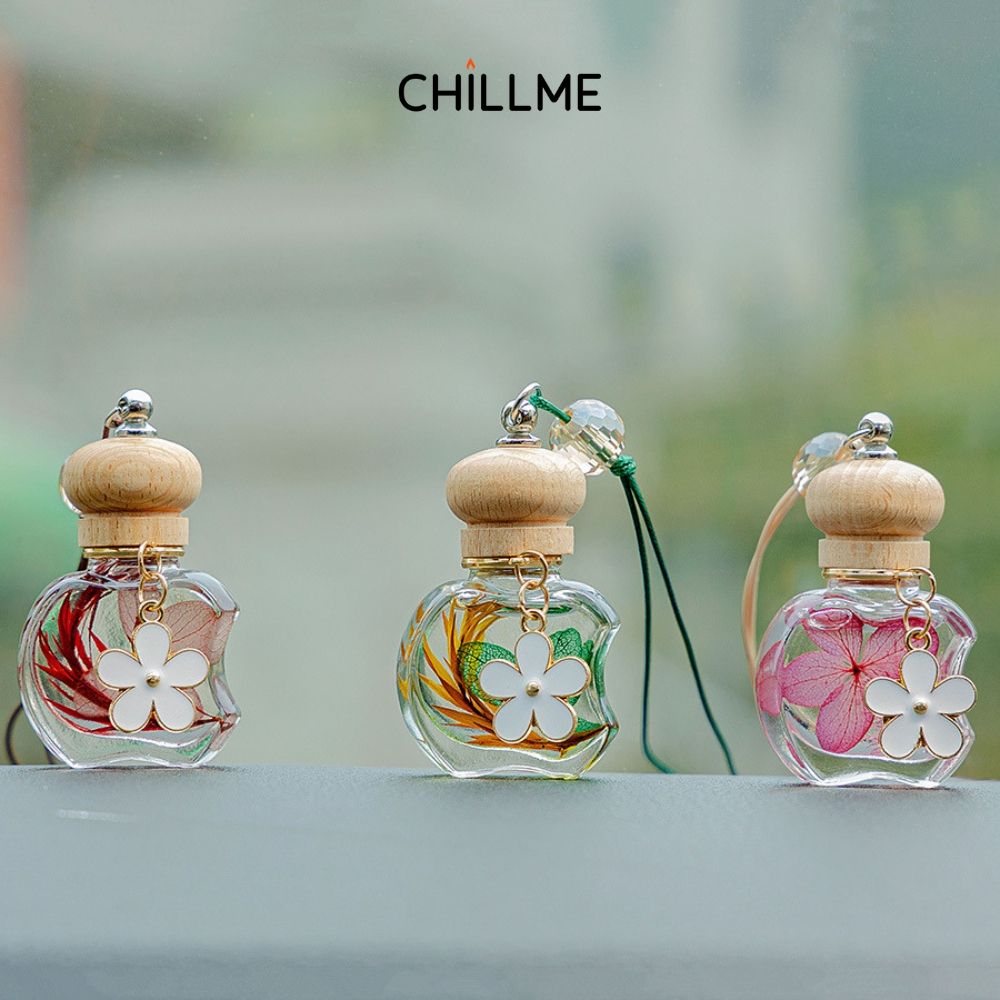  Tinh dầu nước hoa treo xe hơi ô tô Chillme khuếch tán hương thơm tự nhiên khử mùi chống say xe 