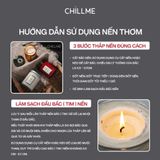  Nến thơm phòng candles Chillme 652g quà tặng trang trí không khói thư giãn 