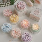 Nến thơm tealight tạo hình hoa hồng Rose Chillme có đế trang trí dễ thương làm quà tặng đám cưới ngày lễ