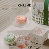Nến thơm tealight tạo hình hoa hồng Rose Chillme có đế trang trí dễ thương làm quà tặng đám cưới ngày lễ