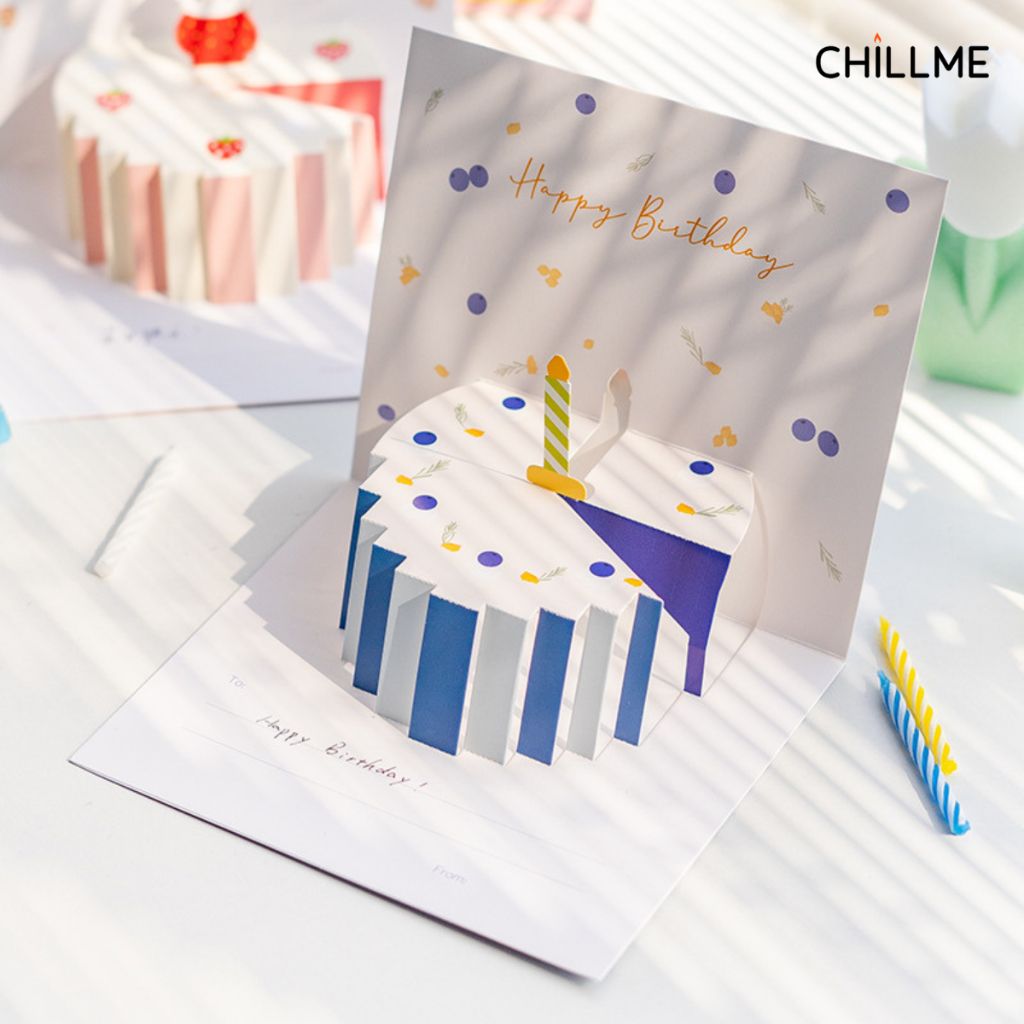 Thiệp 3d chúc mừng sinh nhật 3 chiều happy birthday quà tặng ý nghĩa cho người thân yêu kỷ niệm - HK8006