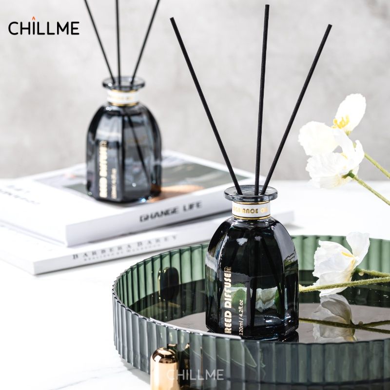 Tinh dầu thơm phòng thiên nhiên Chillme que gỗ khuếch tán hương cao cấp thư giãn sang trọng 120ml
