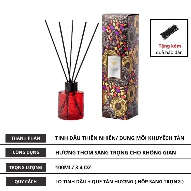Tinh Dầu Tán Hương Luxury Jomalone Rose