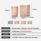 Nến thơm phòng ngủ quà tặng Chillme khử mùi candles thư giãn không khói cao cấp sang trọng - HEART