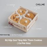  Sét nến thơm tealight hình bánh quy Chillme decor phong cách Hàn Quốc dễ thương handmade 