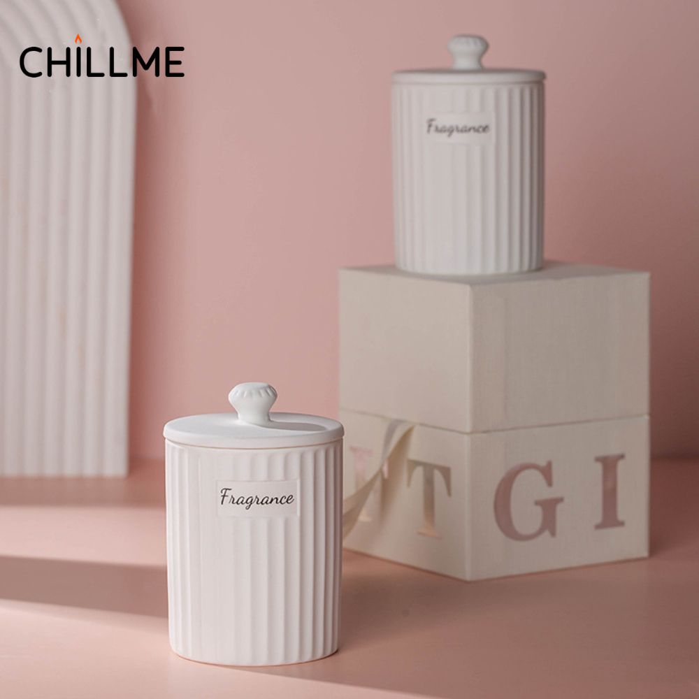 Nến thơm phòng quà tặng candle Chillme thạch cao thơm phòng ngủ decor khử mùi NTC01