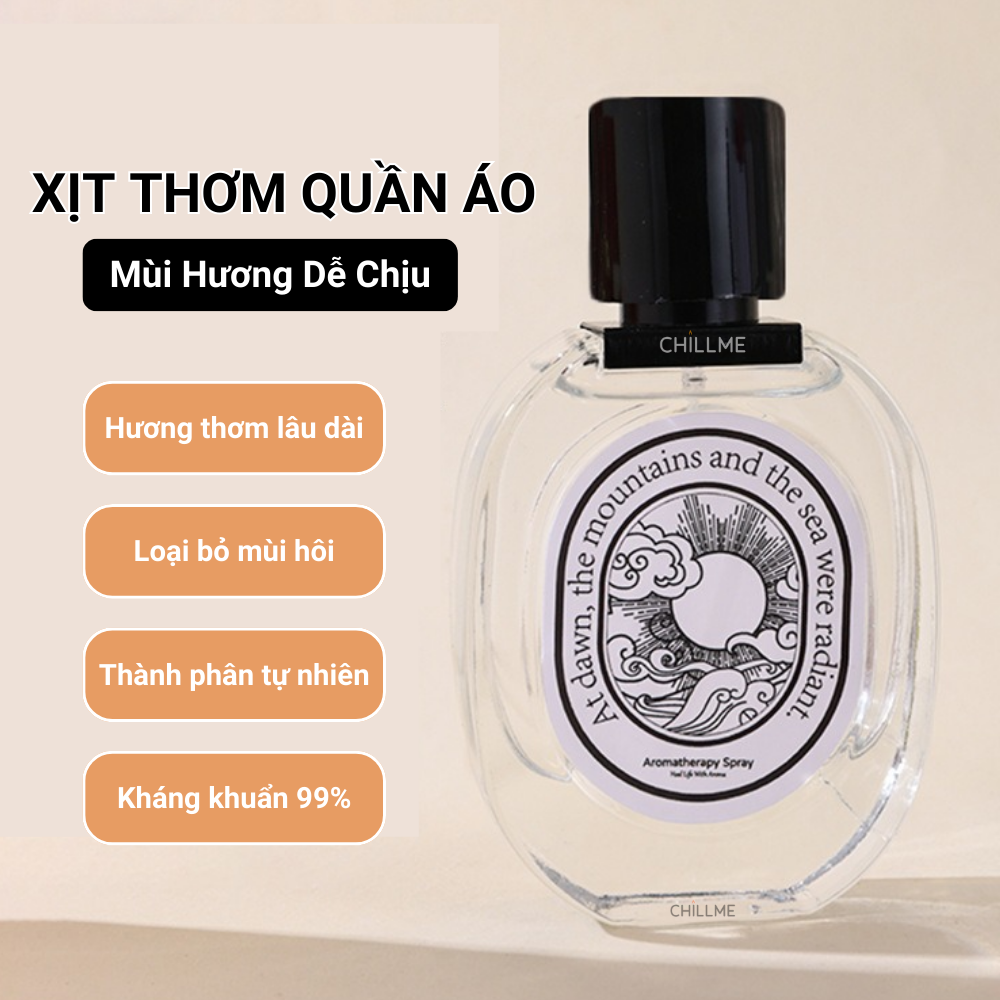  Xịt thơm quần áo Chillme hương nước hoa thơm mát 35ml 