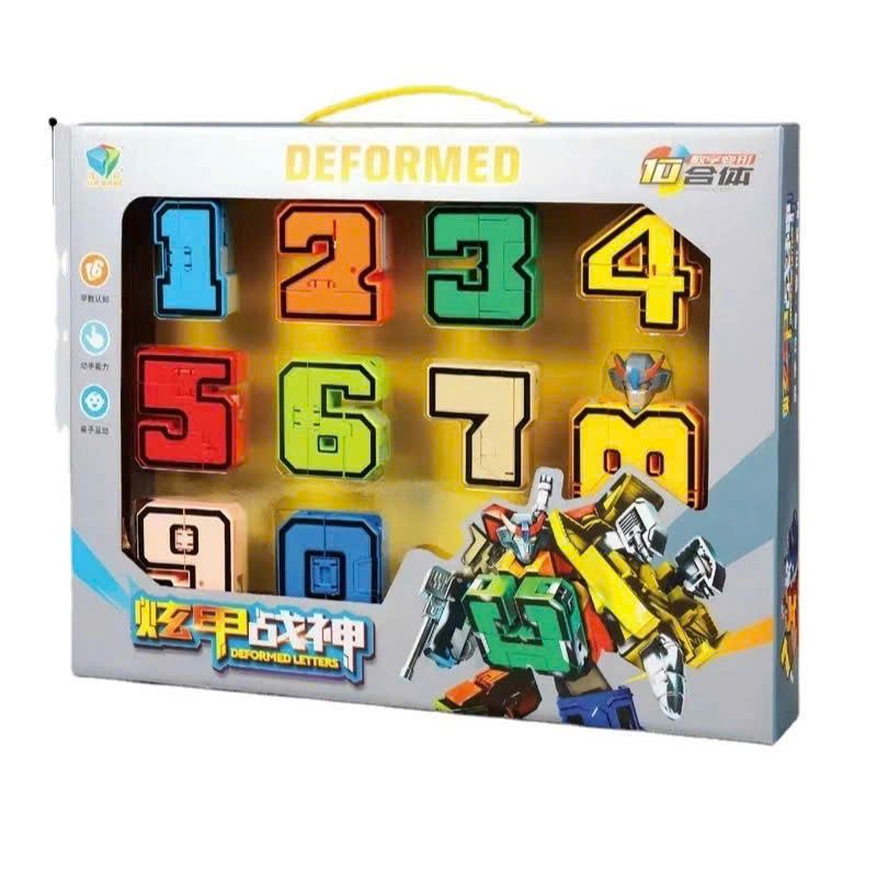 Đồ chơi lắp ráp Robot số (0,1,2,3,4,5,6,7,8,9) biến hình, 3+ages, No. 788-74Y