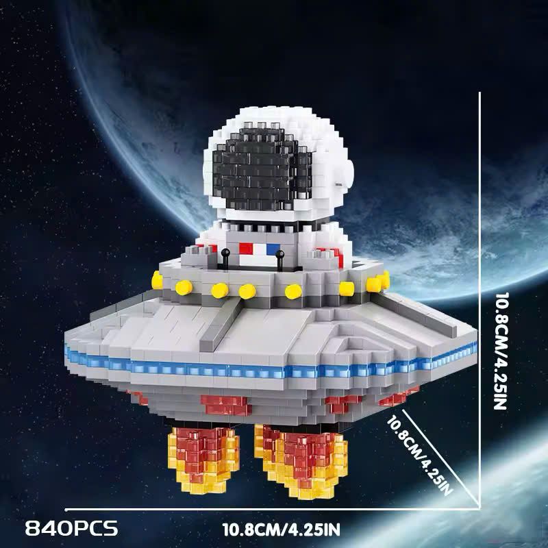 Xếp hình Balody - Phi Hành Gia Trên UFO (840 miếng ghép) - 7844 (18359)