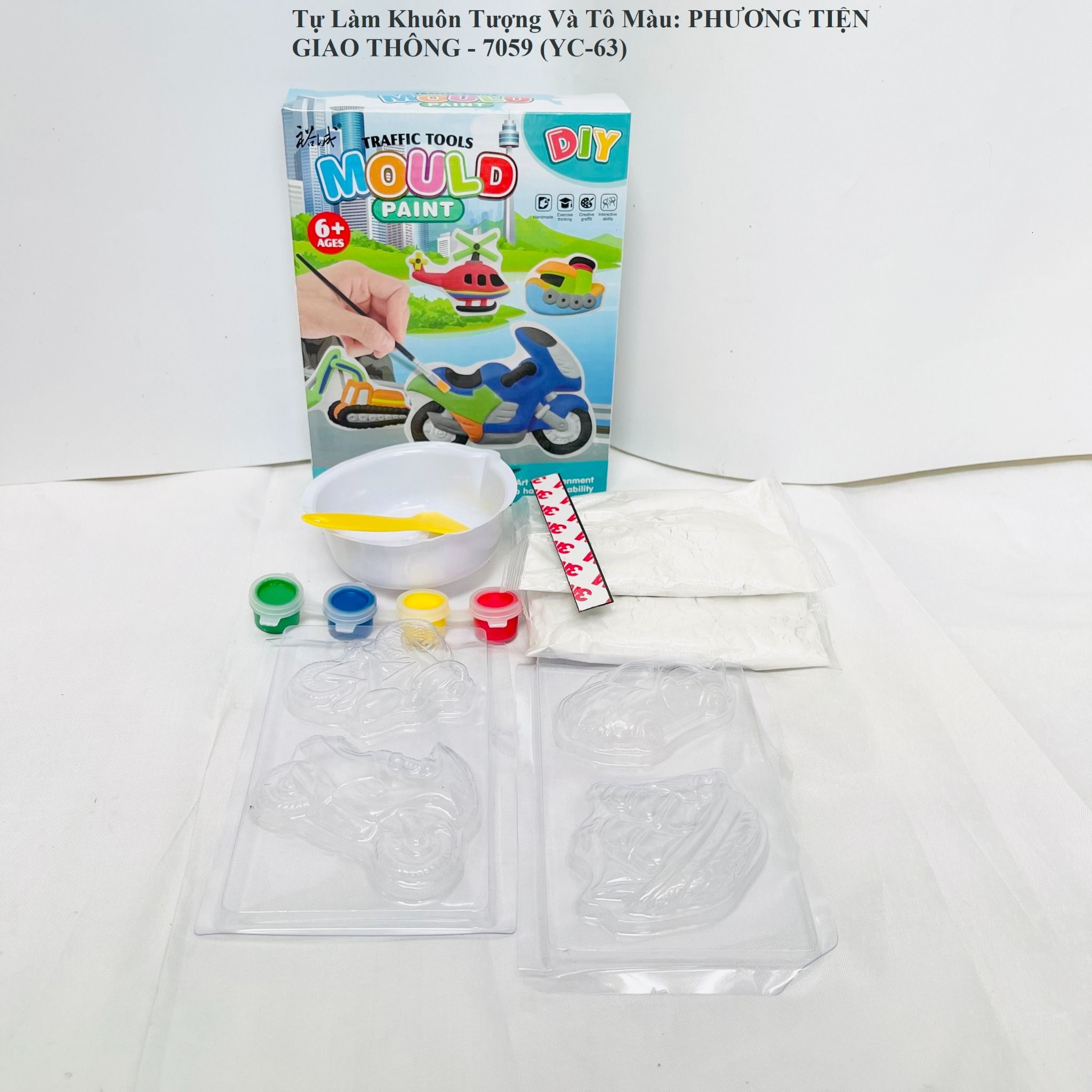 Tự Làm Khuôn Tượng Và Tô Màu: PHƯƠNG TIỆN GIAO THÔNG - 7059 (YC-63)