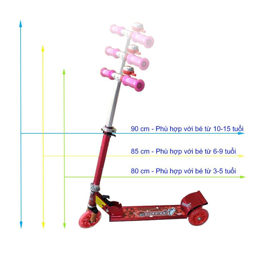 Xe trượt scooter lionman 2009C