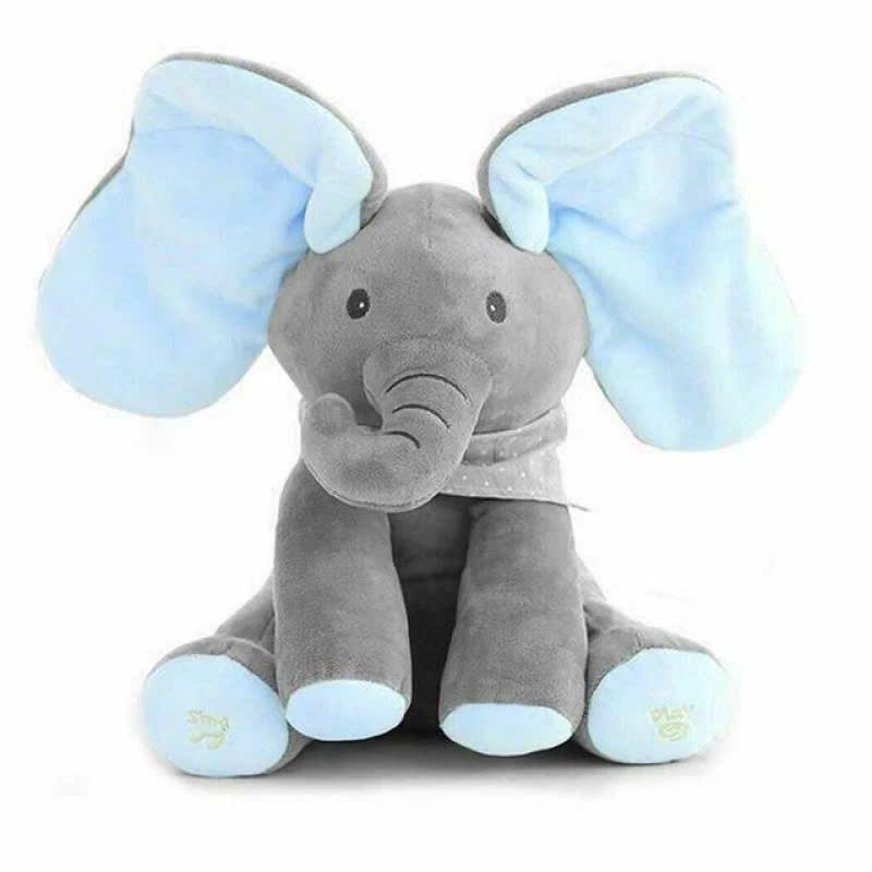 Thú bông dùng pin: Chú voi trốn tìm ú òa (peek-a-boo) có nhạc, 3ages+