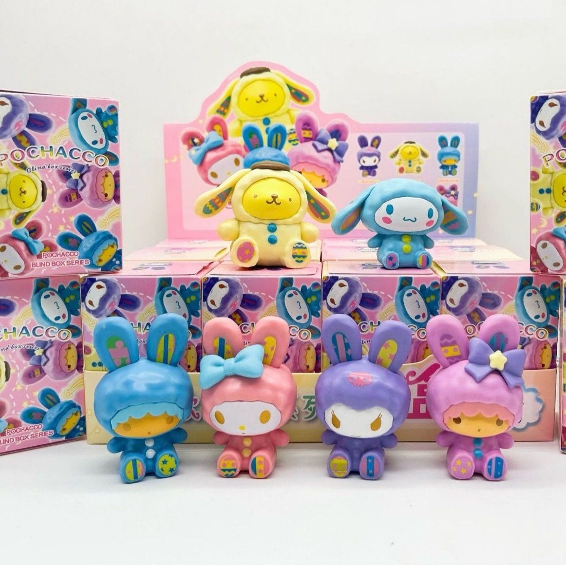 Hộp mù Blindbox: Lẻ 1 box HOẠT HÌNH SANRIO (KUKOMI, MELODY, CINNAMOROLL) 6ages+, No. 150