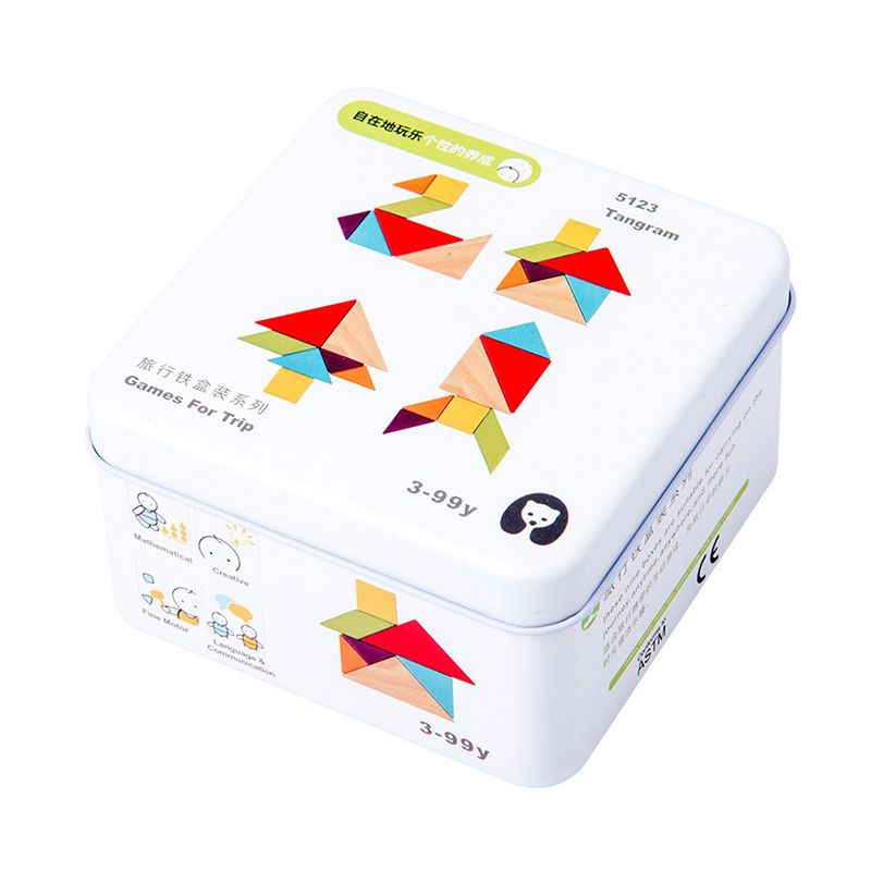 Đồ chơi gỗ ghép hình trí tuệ Tangram 0074 M-011