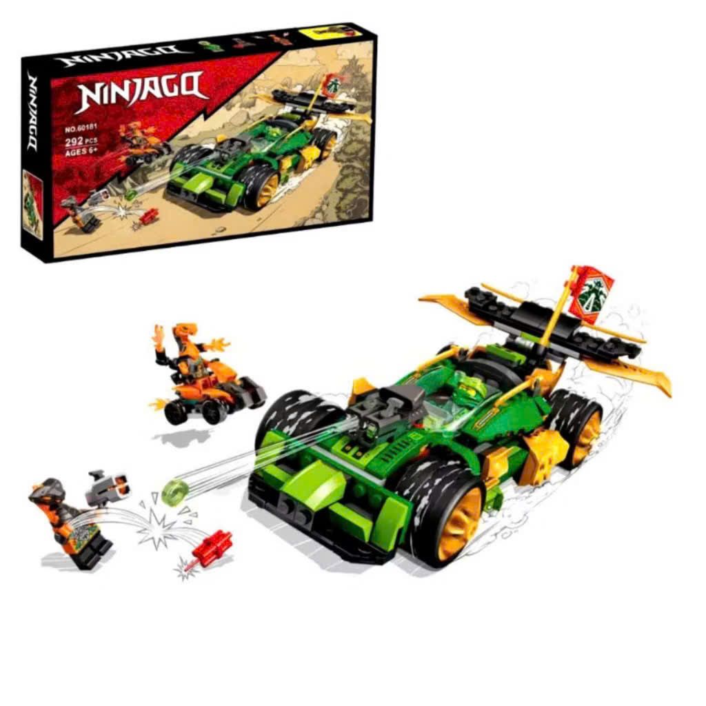 Đồ chơi lắp ráp : Đồ chơi lắp ráp Ninja Xe Đua Bóng Đêm, 6ages+, 292pcs, No. 60181
