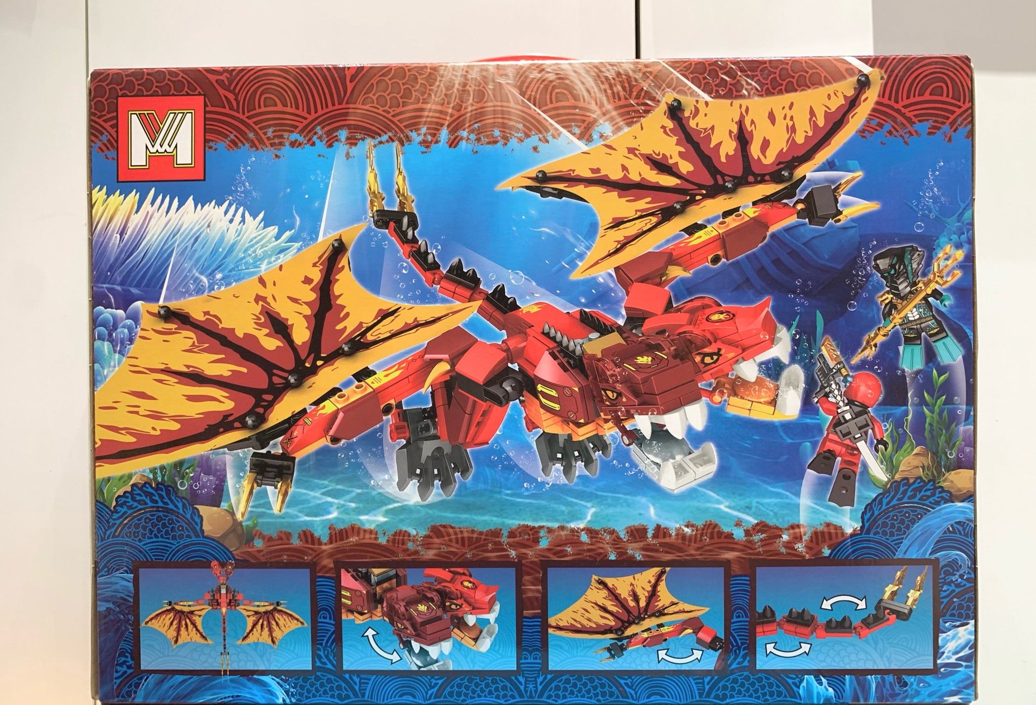 Đồ chơi lắp ráp : Bộ xếp hình Chiến binh Rồng, 438pcs, 6+ages, No. MG502