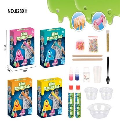 Đồ chơi Slime HAPPYTIME: phòng thí nghiệm quái vật, 6+ages, No. 028XH ( giao ngẫu nhiên )