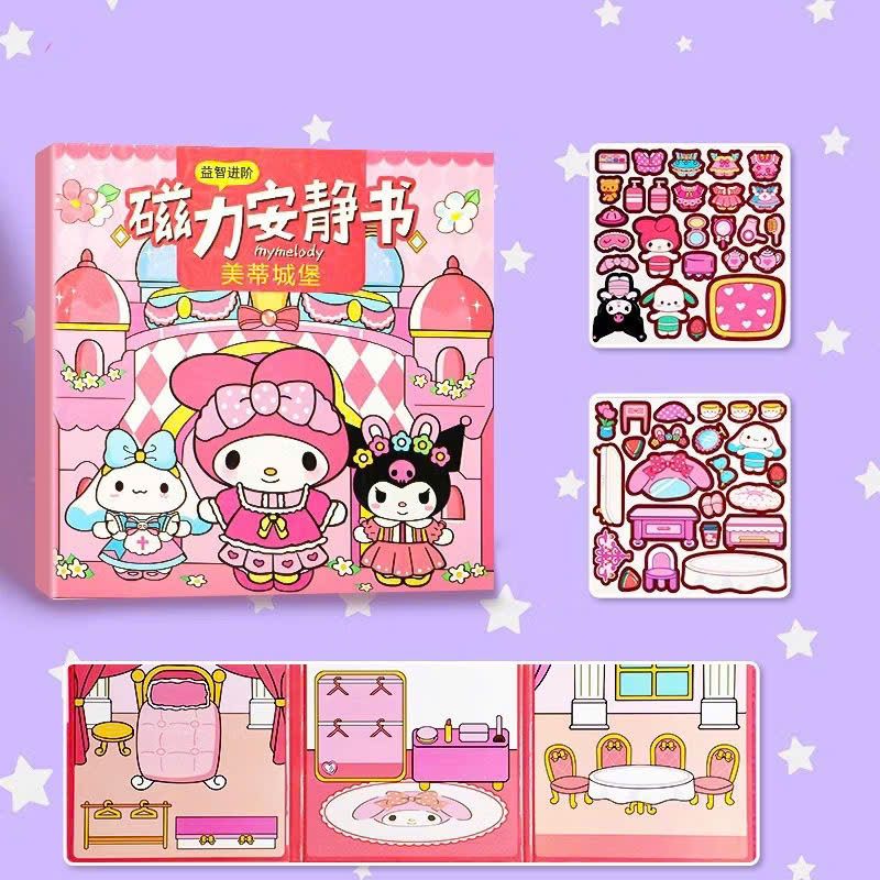 Đồ chơi Sticker Nam Châm Hoạt Hình Sanrio: Kuromi, My Melody No. WH-AJS01, 02