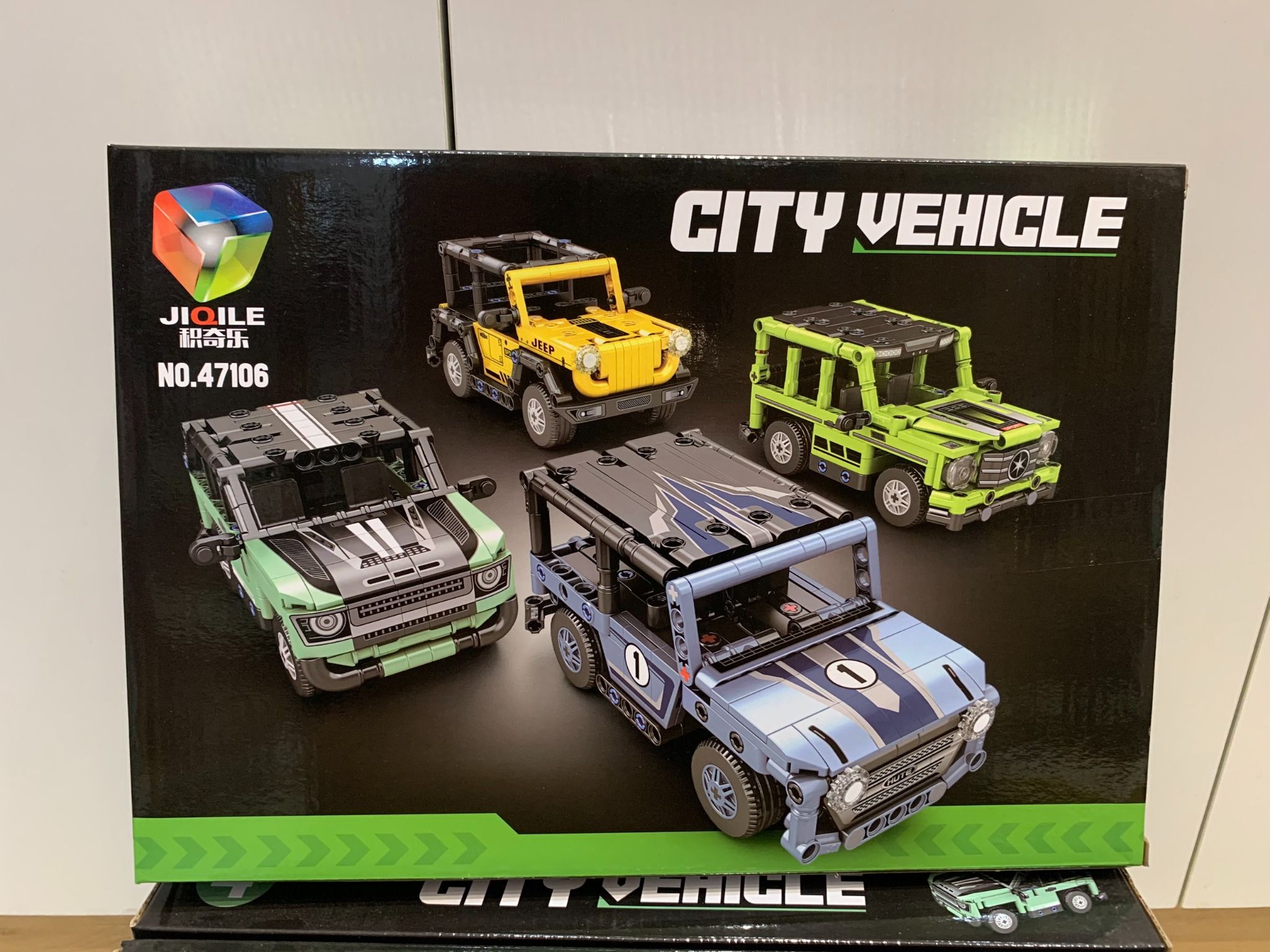 Đồ chơi lắp ghép: bộ xếp khối xe Jeep offroad, 219-229pcs, +6ages, Model 47106-1,2,3,4
