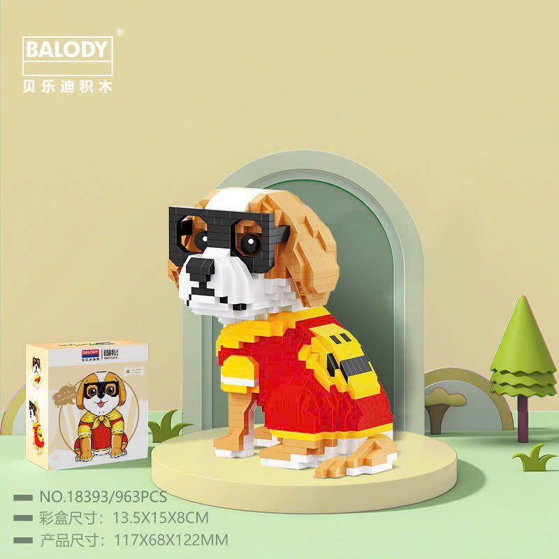 Xếp hình Balody - Chó Săn Labrador (963 miếng ghép) - 7936 (18393)