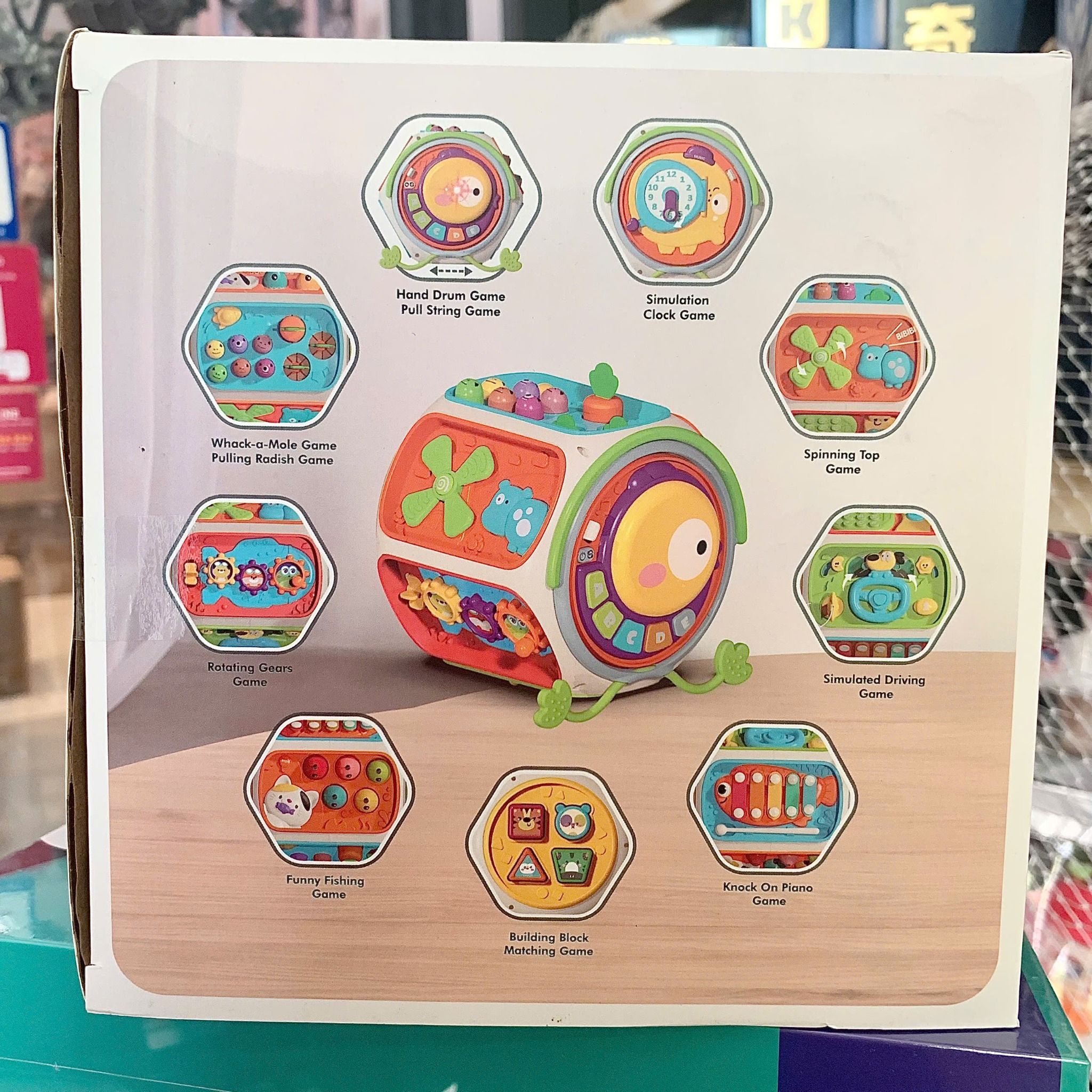 Đồ chơi vận động: Khối lập phương phát nhạc 9in1, 3+ ages, No. 6216