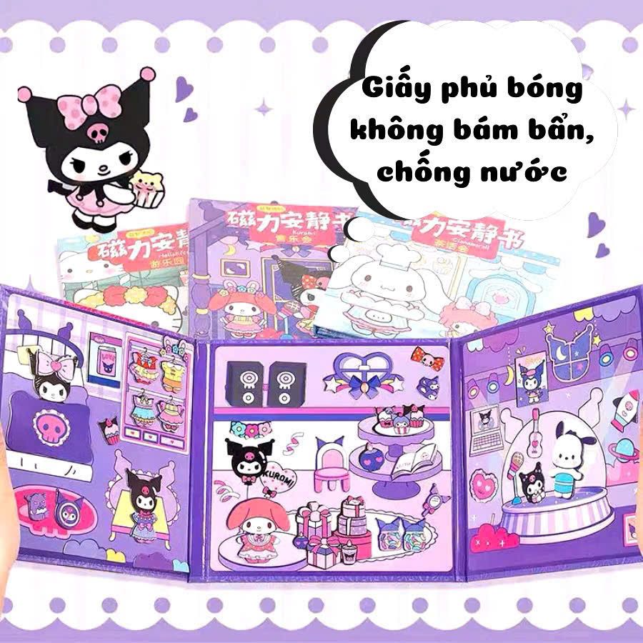 Đồ chơi Sticker Nam Châm Hoạt Hình Sanrio: Kuromi, My Melody No. WH-AJS01, 02