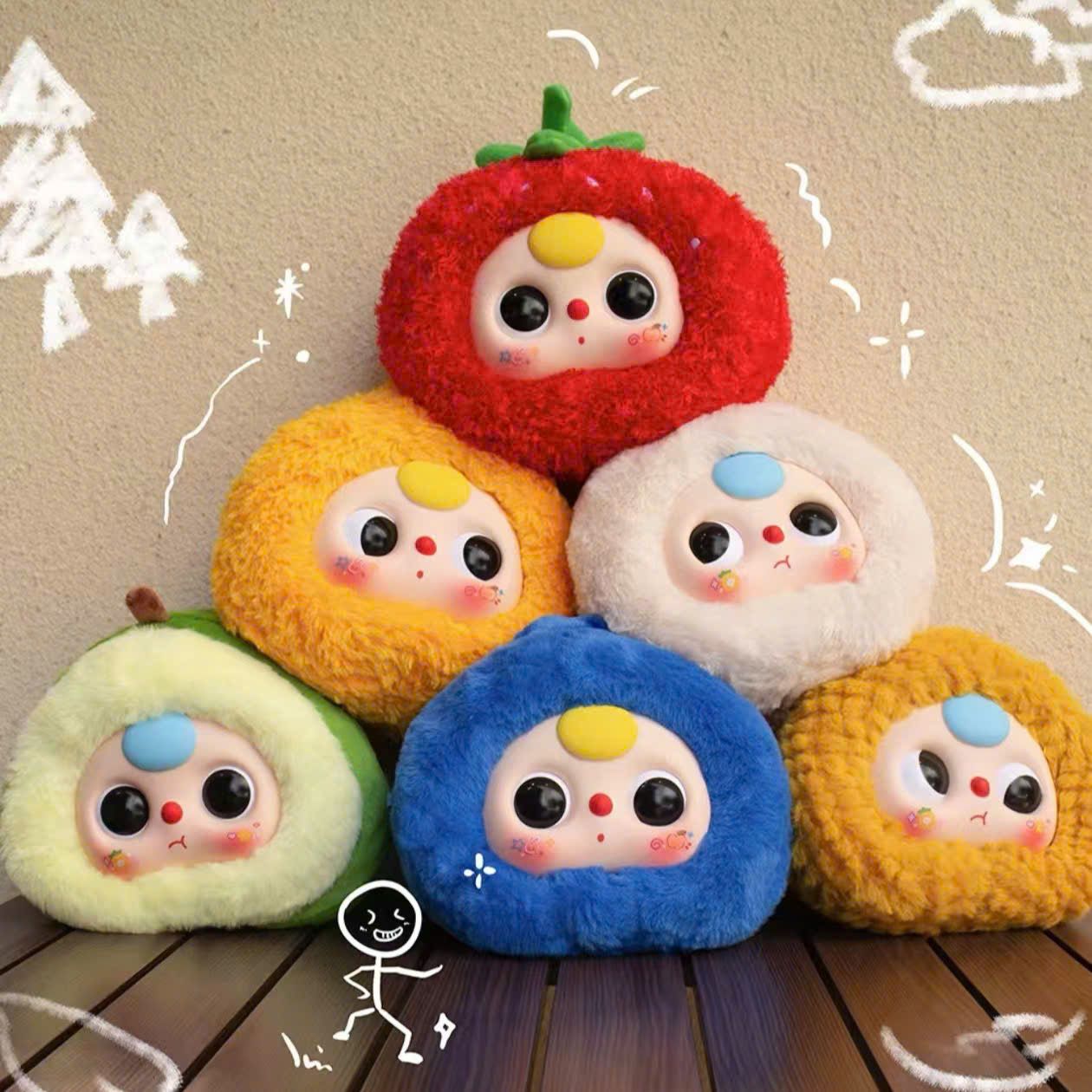 BLINDBOX BABY THREE ( bé 3 ) Baby Three Trái Cây ver Zipper ( hàng có sẵn )