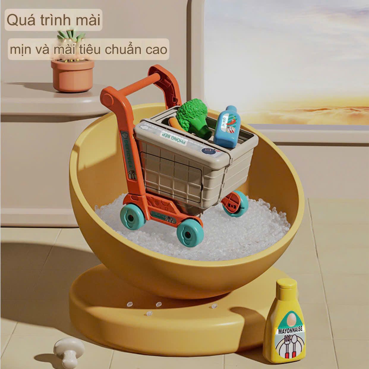 Đồ chơi nhập vai: Xe đẩy bếp có thể tháo rời và giả lập nấu ăn vui vẻ, 3+ages, No. 928