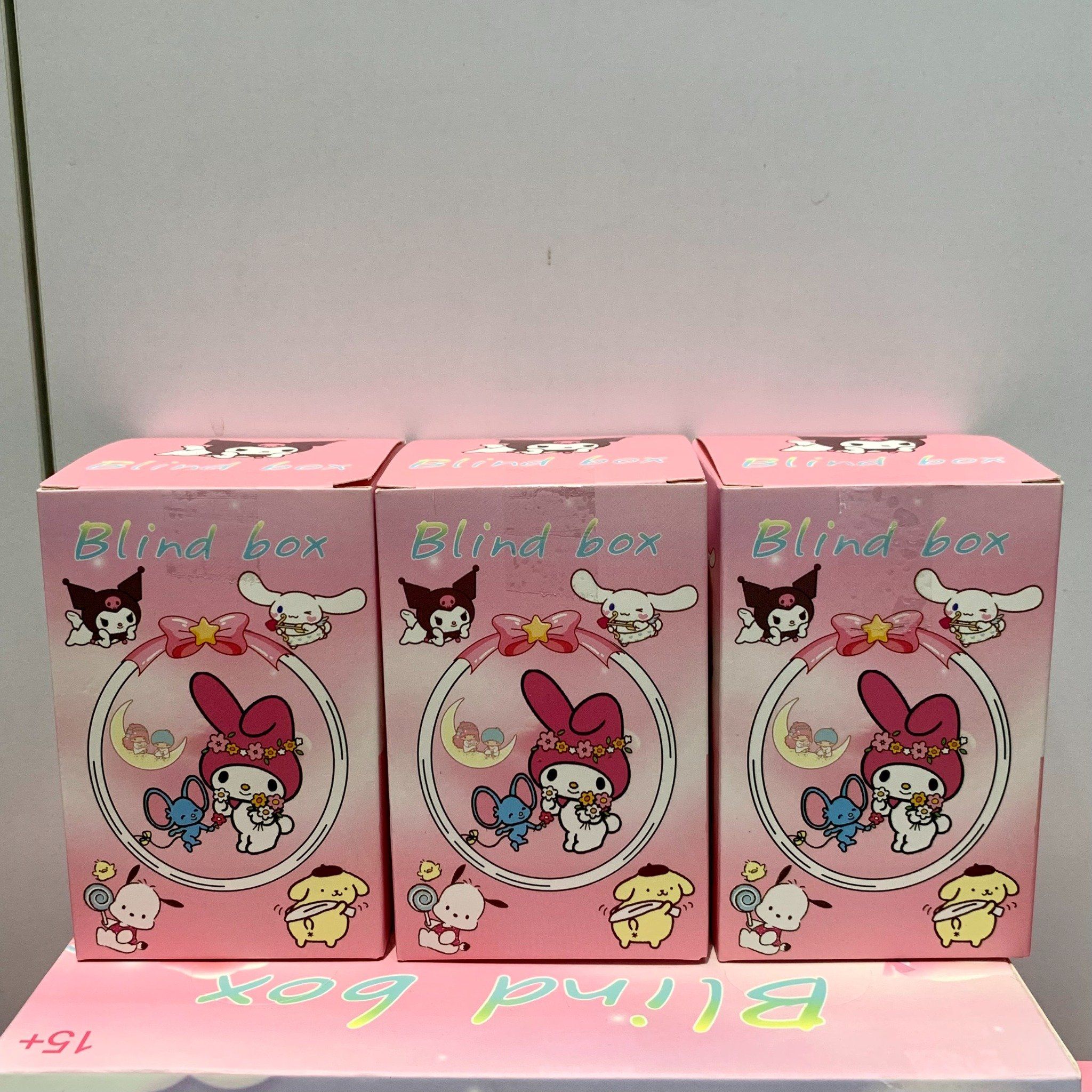 Hộp mù blindbox: Set 6 búp bê nhân vật Kuromi, Melody & Kuromi&Melody ( có lẻ )