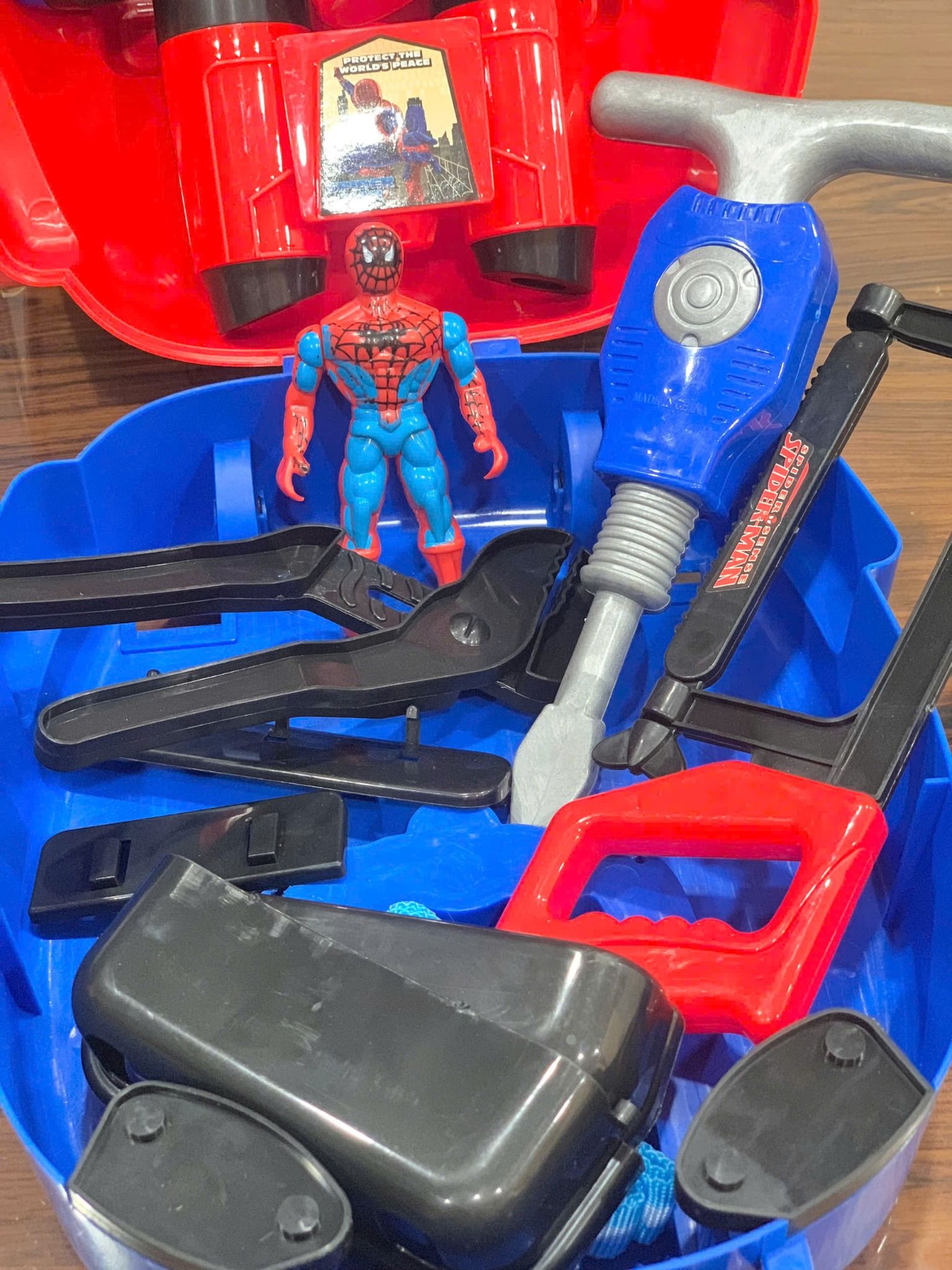 Đồ chơi mô hình : Vali kéo Người Nhện Spider _ Mô hình đồ chơi Cứu hỏa series, 3ages+, No. 005
