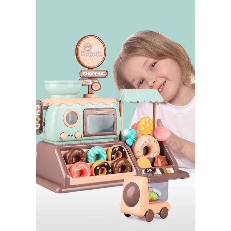 Đồ chơi nhập vai : Bộ đồ chơi cửa hàng donut và kẹo - Mini Candy Paradise - Donuts Shop, 3ages+, No. 777-8
