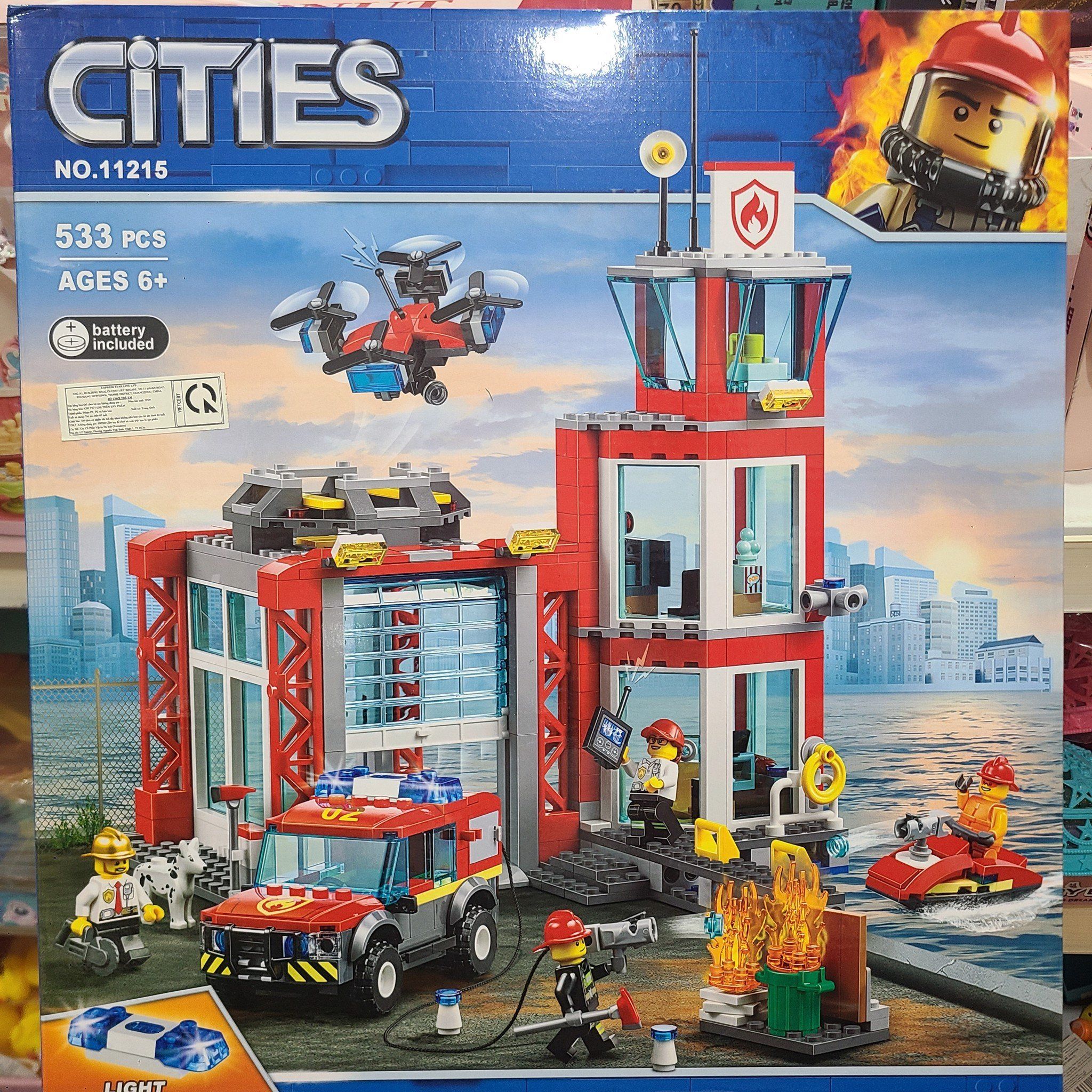 Đồ chơi lego: bộ lắp ghép xếp hình 533 pcs, 6ages+ No. 11215