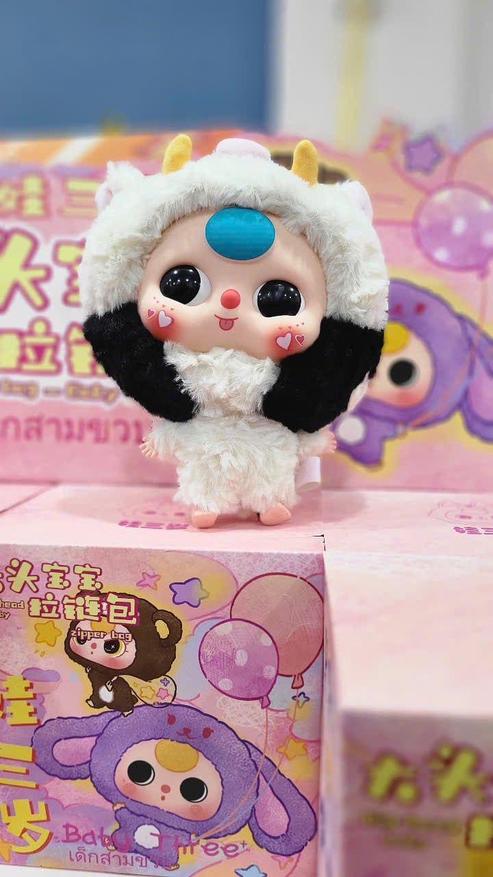 BLINDBOX BABY THREE : Lẻ 1 box Baby Three Big Head ( Bé 3 đầu to, hàng có sẵn )