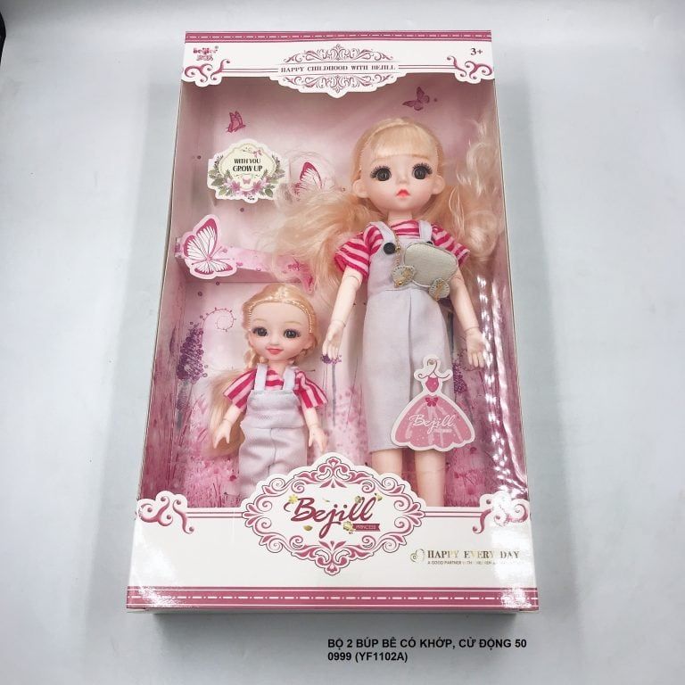 Bộ 2 búp bê có khớp cử động YF1102A (500999)