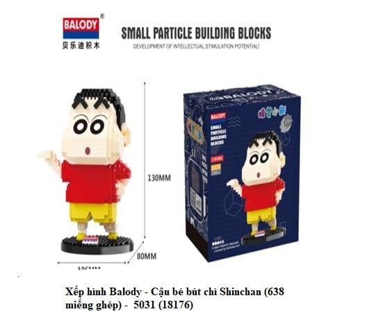 Xếp hình Balody - Cậu bé bút chì Shinchan (638 miếng ghép) - 5031 (18176)
