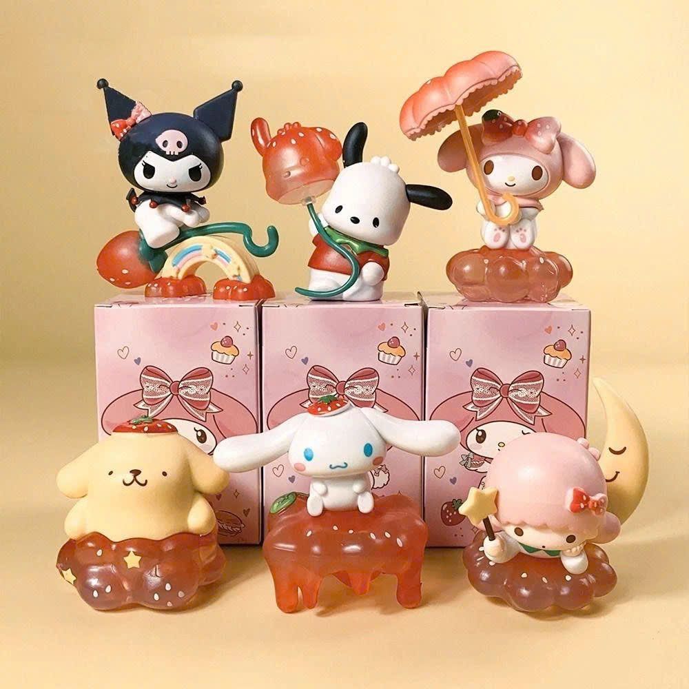 Bộ sưu tầm SANRIO: Hộp mù blindbox Kuromi,Melody,Cinnamoroll ( có lẻ ) , 3+ages.
