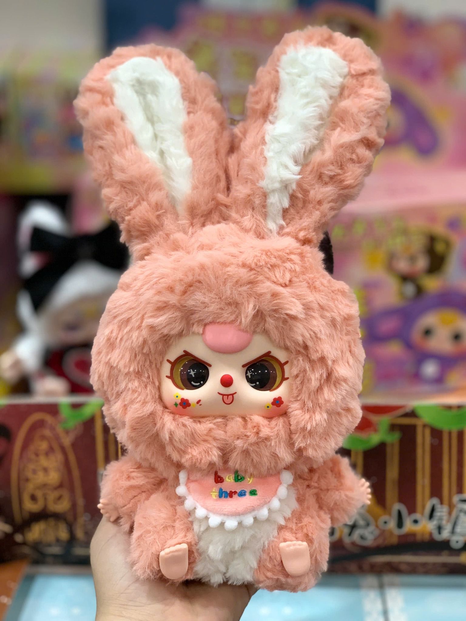 BLINDBOX BABY THREE ( bé 3 ) : Baby Three Lily Rabbit Town Plus ( Thỏ Thị Trấn, hàng có sẵn )