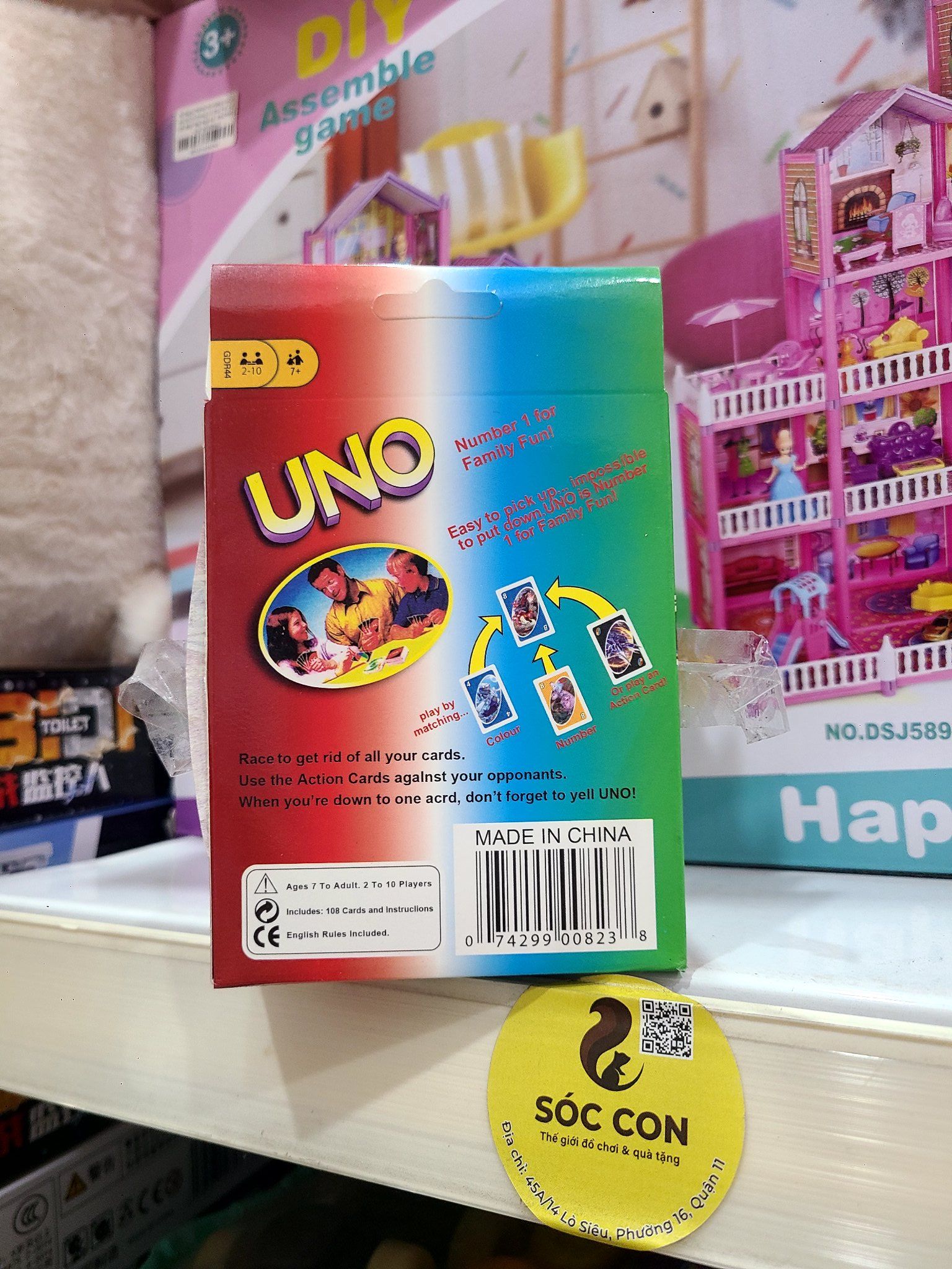 Đồ chơi vận động: bộ Uno pokemon