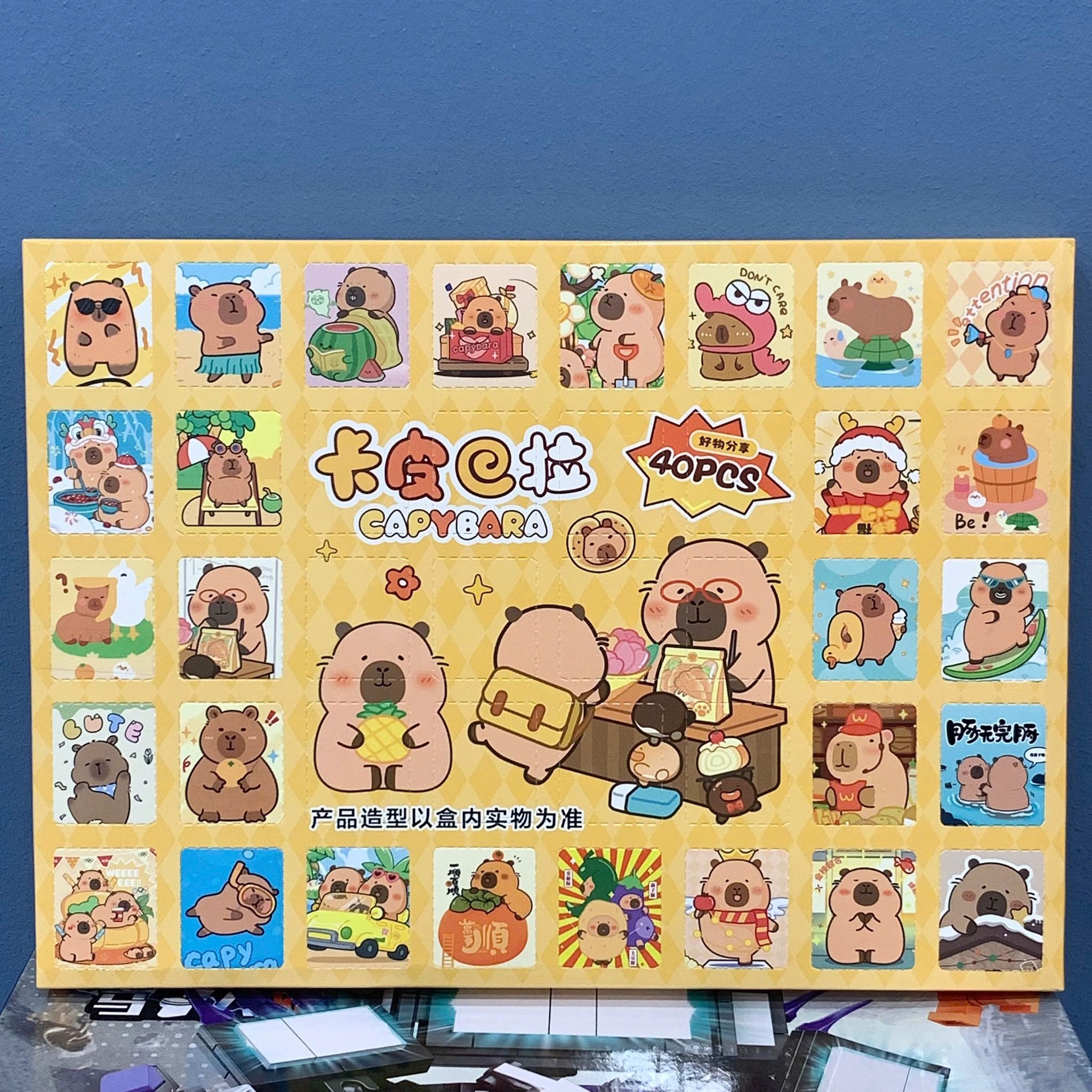 Hộp quà bí mật 40 charm nhỏ kèm móc khóa Capybara, Bộ sưu tập Sanrio siêu cưng, 3+ ages, No. HQ-05. No. 040