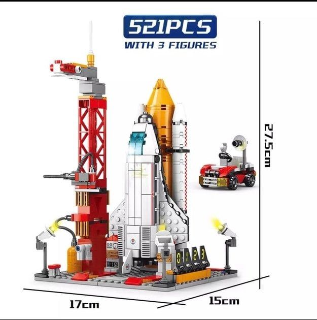 Đồ chơi lắp ráp: Mô hình phi thuyền không gian khám phá vũ trụ 521pcs 6Ages+ No. 8861