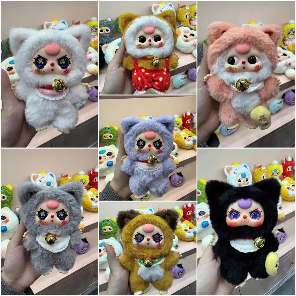 BLINDBOX BABY THREE ( bé 3 ) : Lẻ 1 box Baby Three Billionare Cat Mèo tỷ phú ( hàng có sẵn )