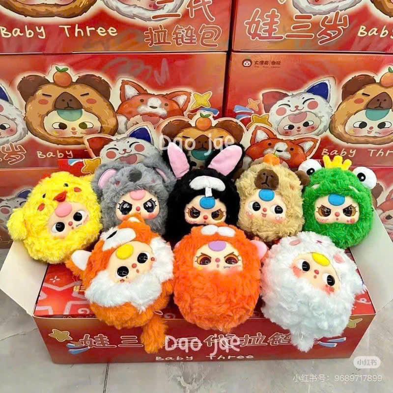 BLINDBOX BABY THREE ( bé 3 : Baby Three Zipper Tài Lộc ( hàng có sẵn )