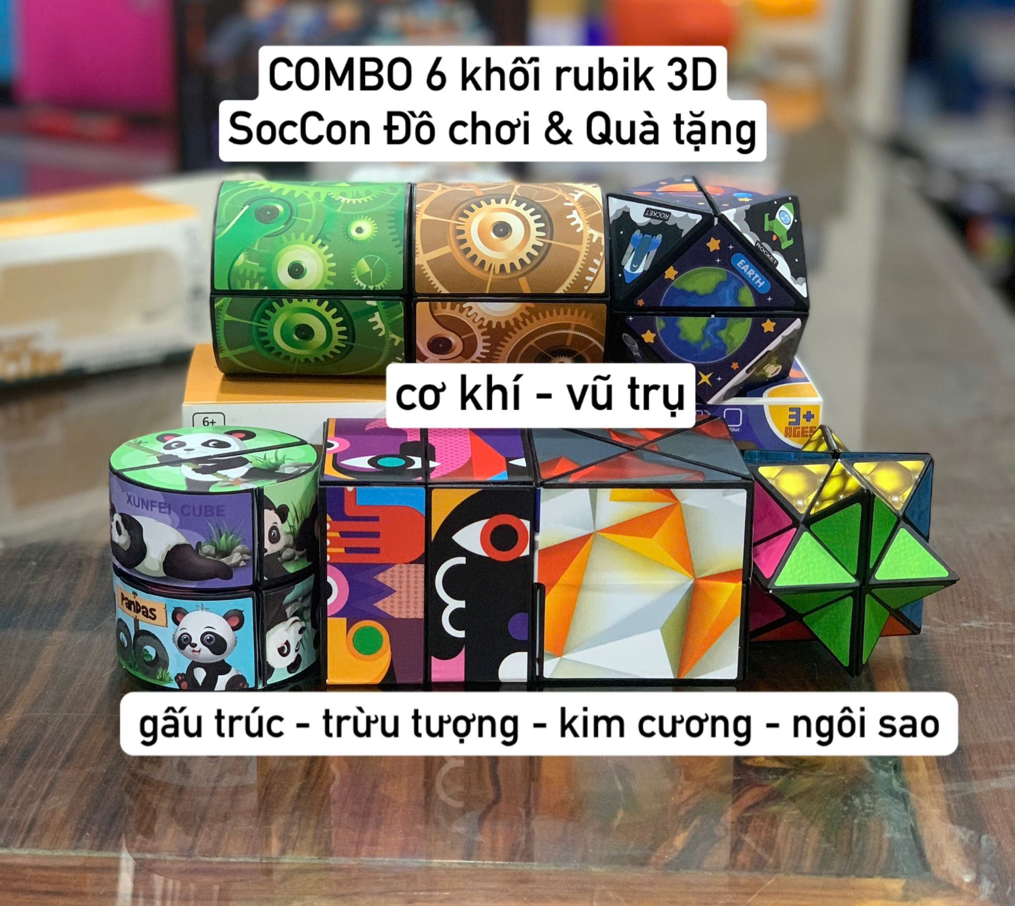 Rubik biến thể 3D - Khối rubik nhiều mẫu Magic Cube