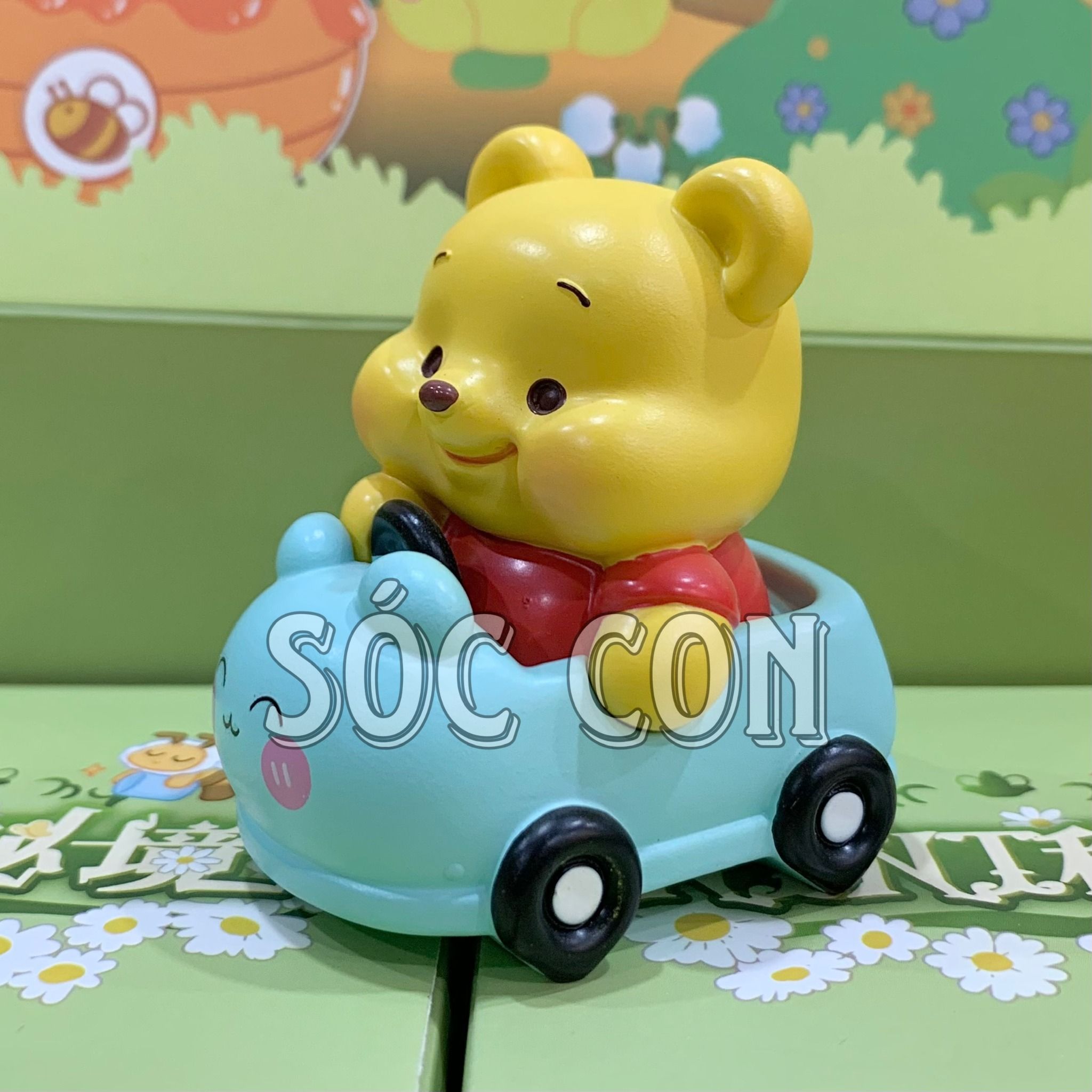 Hộp mù Blinlbox: Lẻ 1 box Gấu POOH (Ninja road blindbox ornament), No JM2024-A010