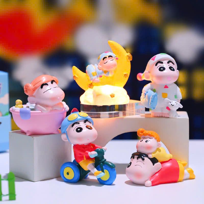 Hộp mù Blindbox: Full set 4 box Cậu bé bút chì No. 1060-5 ( Có lẻ )