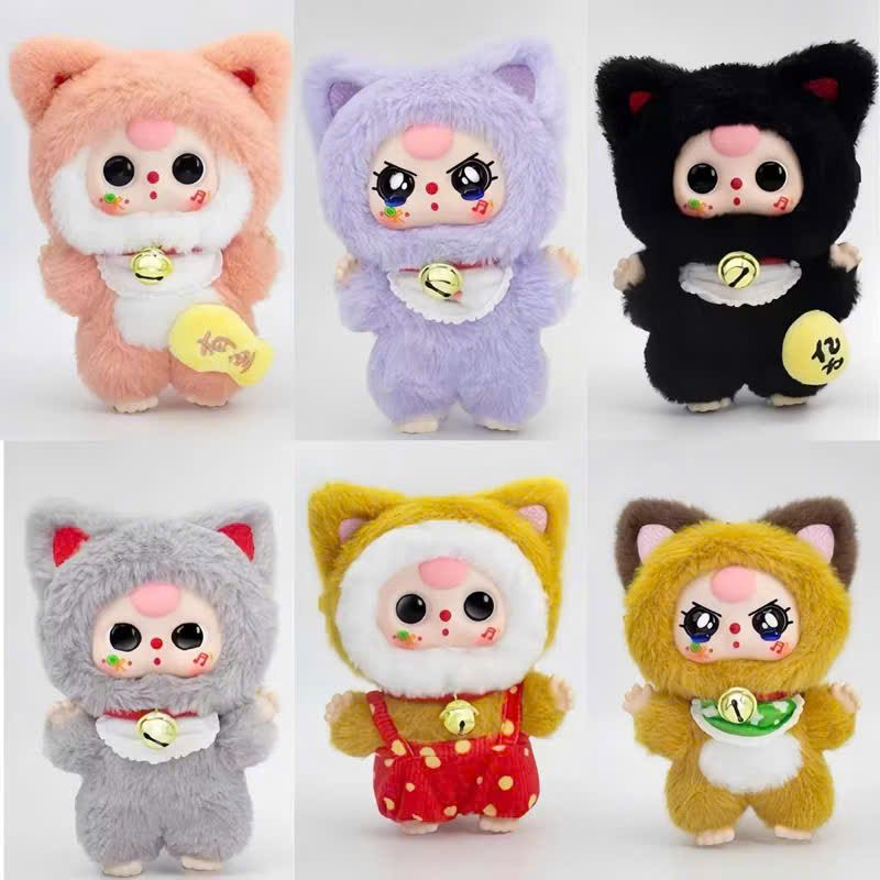 BLINDBOX BABY THREE ( bé 3 ) : Lẻ 1 box Baby Three Billionare Cat Mèo tỷ phú ( hàng có sẵn )